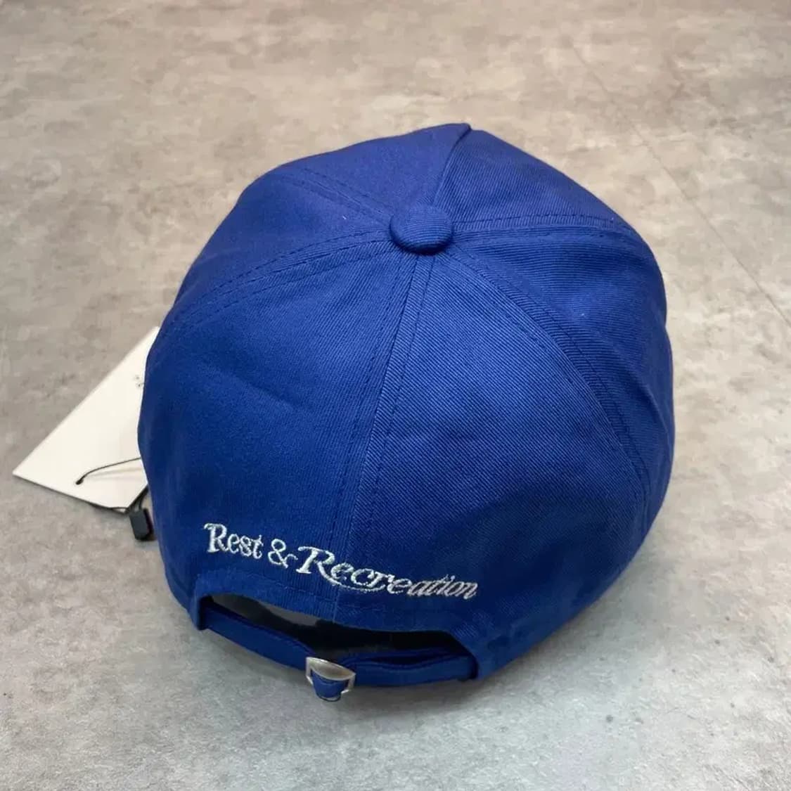 OS 새상품 레스트앤레크레이션 로고 코튼 볼캡 블루 상품이미지3