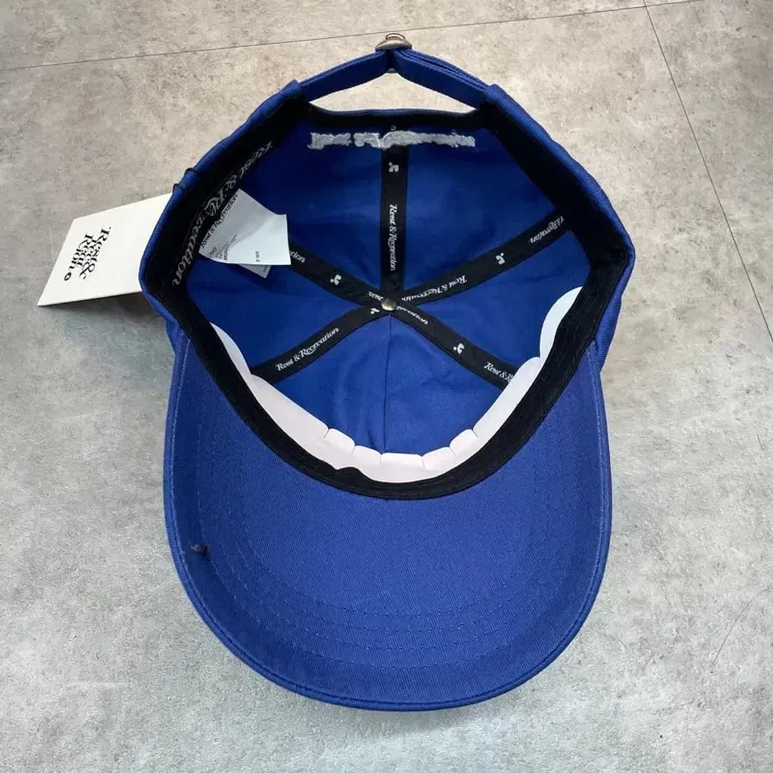 OS 새상품 레스트앤레크레이션 로고 코튼 볼캡 블루 상품이미지6