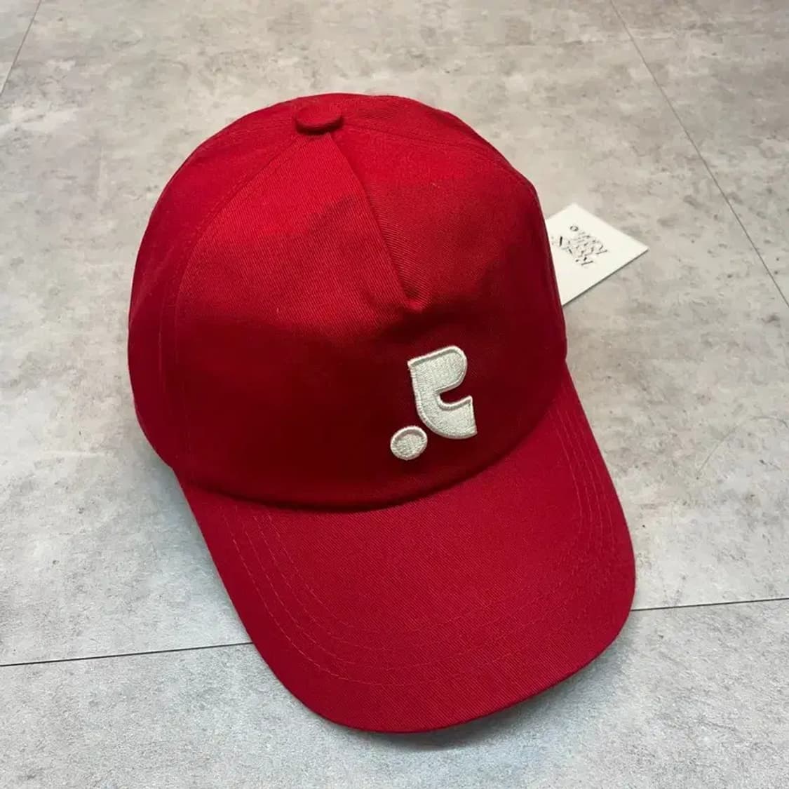 OS 새상품 레스트앤레크레이션 로고 코튼 볼캡 레드 상품이미지2