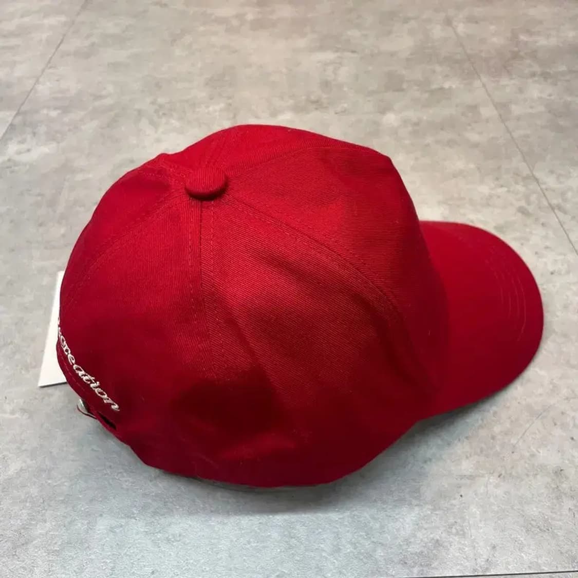 OS 새상품 레스트앤레크레이션 로고 코튼 볼캡 레드 상품이미지4