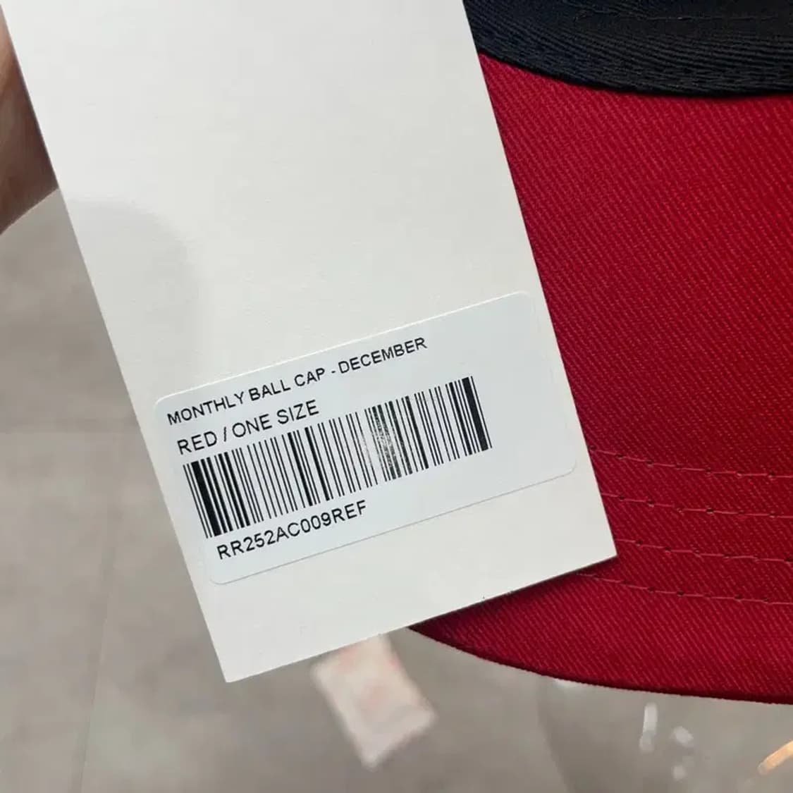 OS 새상품 레스트앤레크레이션 로고 코튼 볼캡 레드 상품이미지8