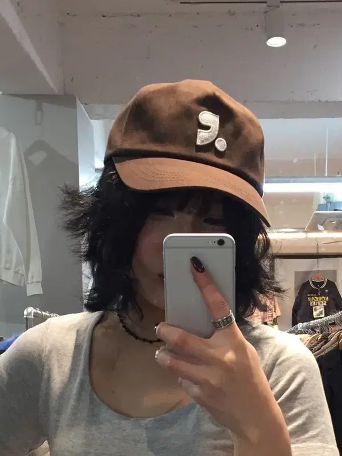 OS 새상품 레스트앤레크레이션 로고 코튼 볼캡 브라운 상품이미지1