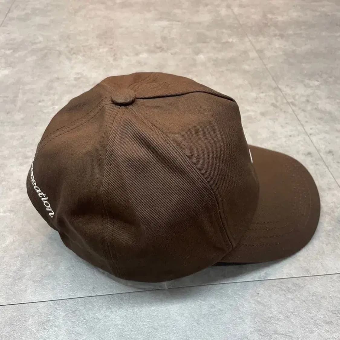 OS 새상품 레스트앤레크레이션 로고 코튼 볼캡 브라운 상품이미지4