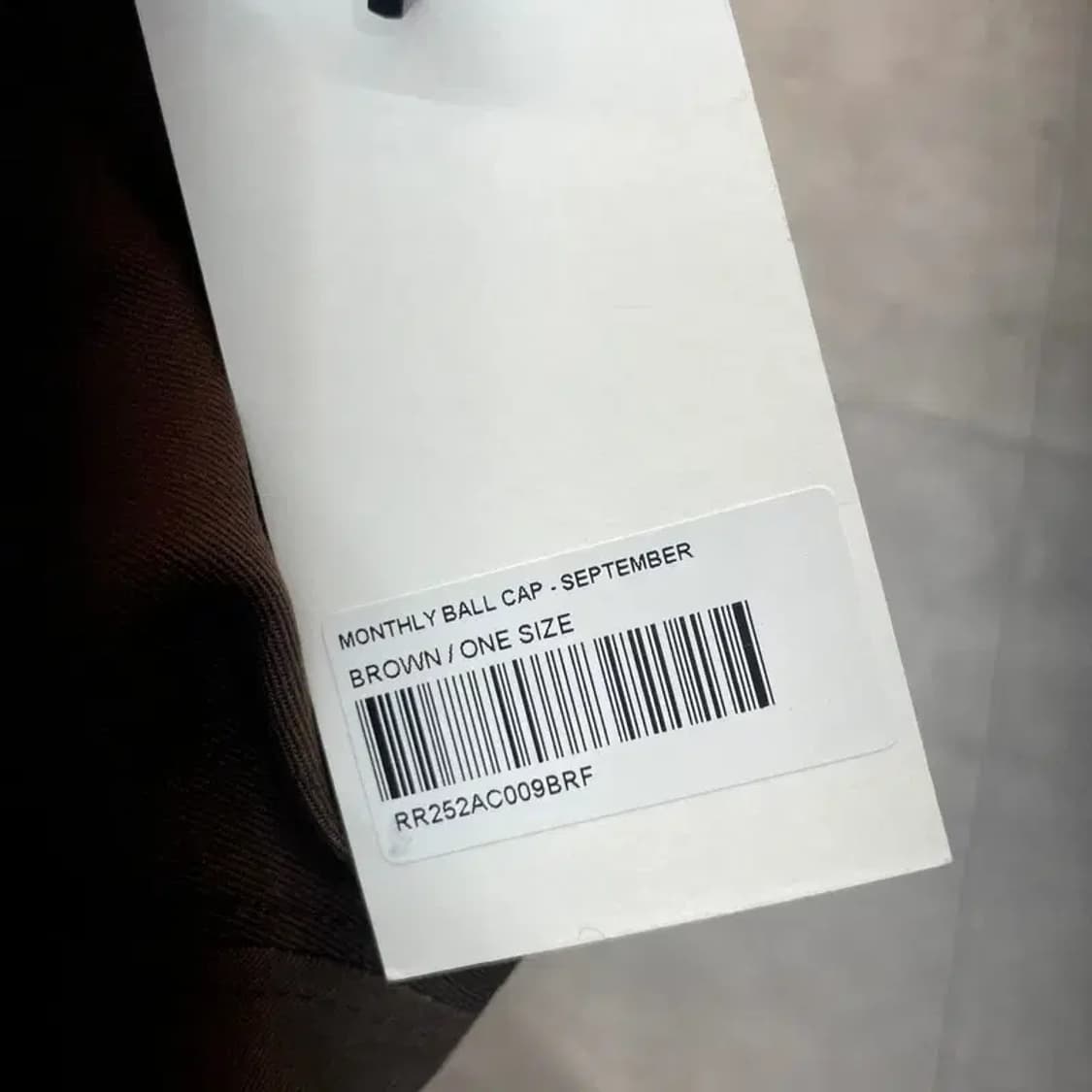 OS 새상품 레스트앤레크레이션 로고 코튼 볼캡 브라운 상품이미지8