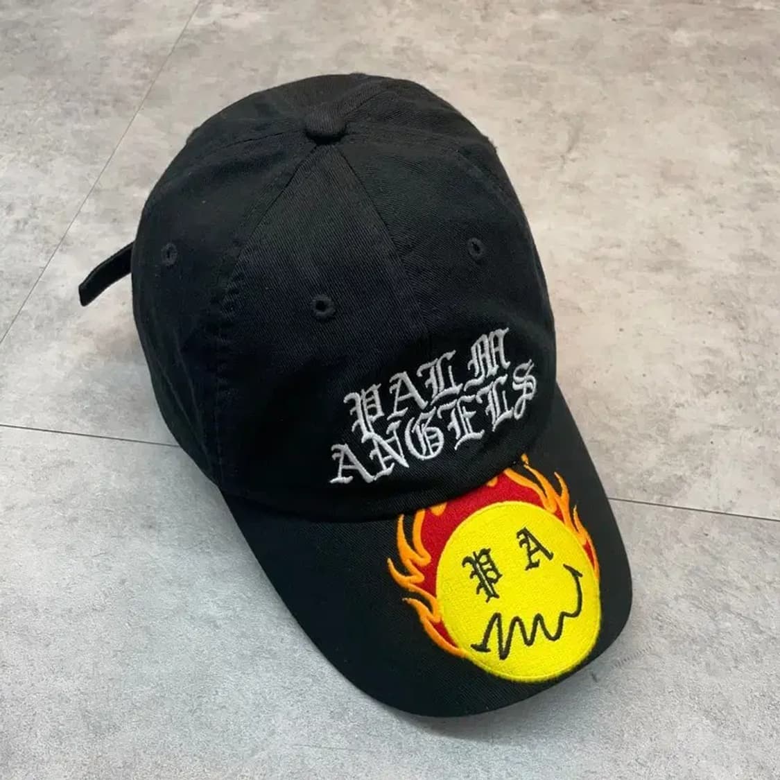 OS 팜 엔젤스 Palm Angels 버닝 헤드 볼캡 블랙 상품이미지2