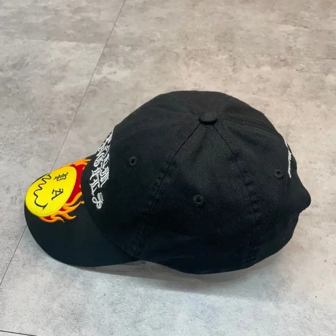 OS 팜 엔젤스 Palm Angels 버닝 헤드 볼캡 블랙 상품이미지5