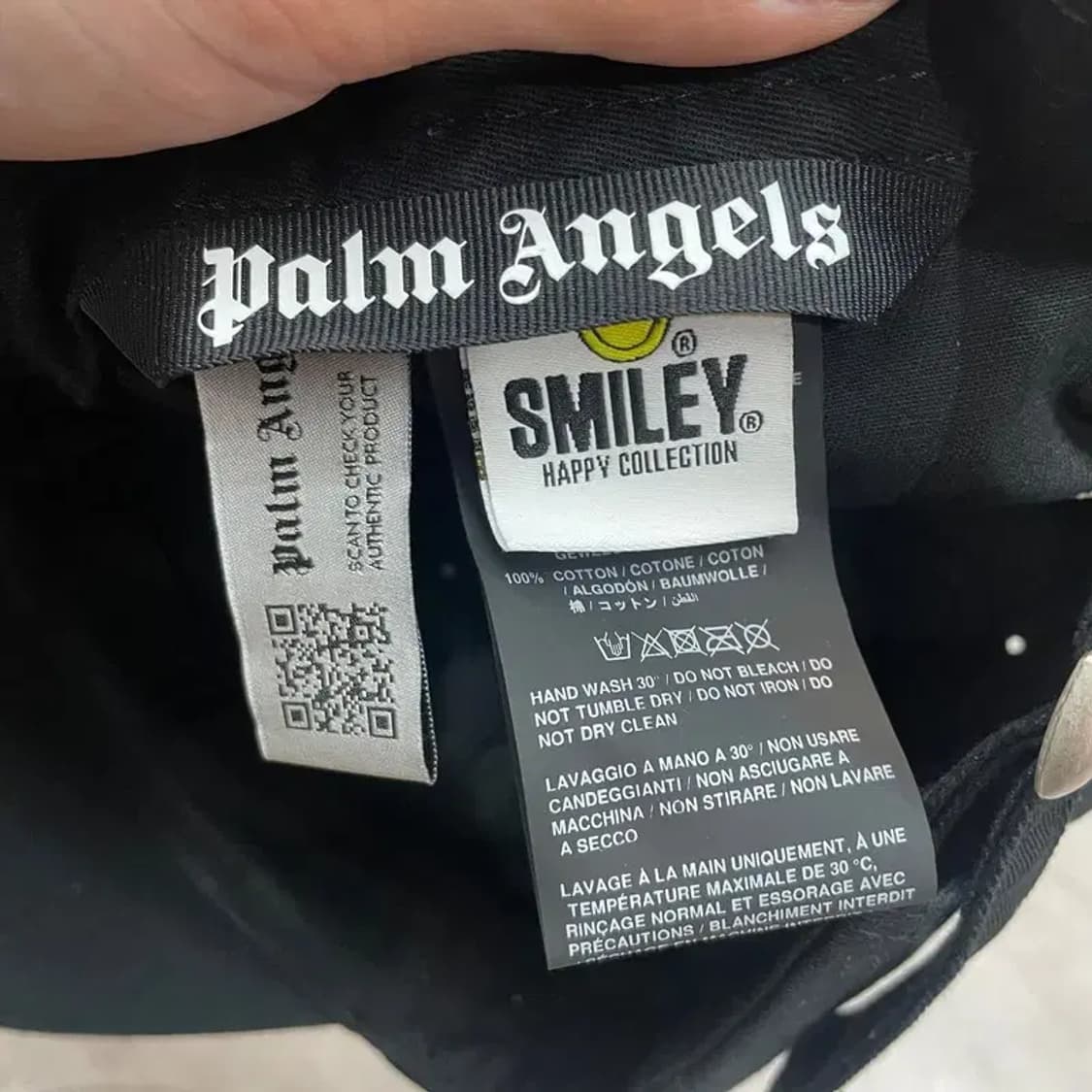 OS 팜 엔젤스 Palm Angels 버닝 헤드 볼캡 블랙 상품이미지7