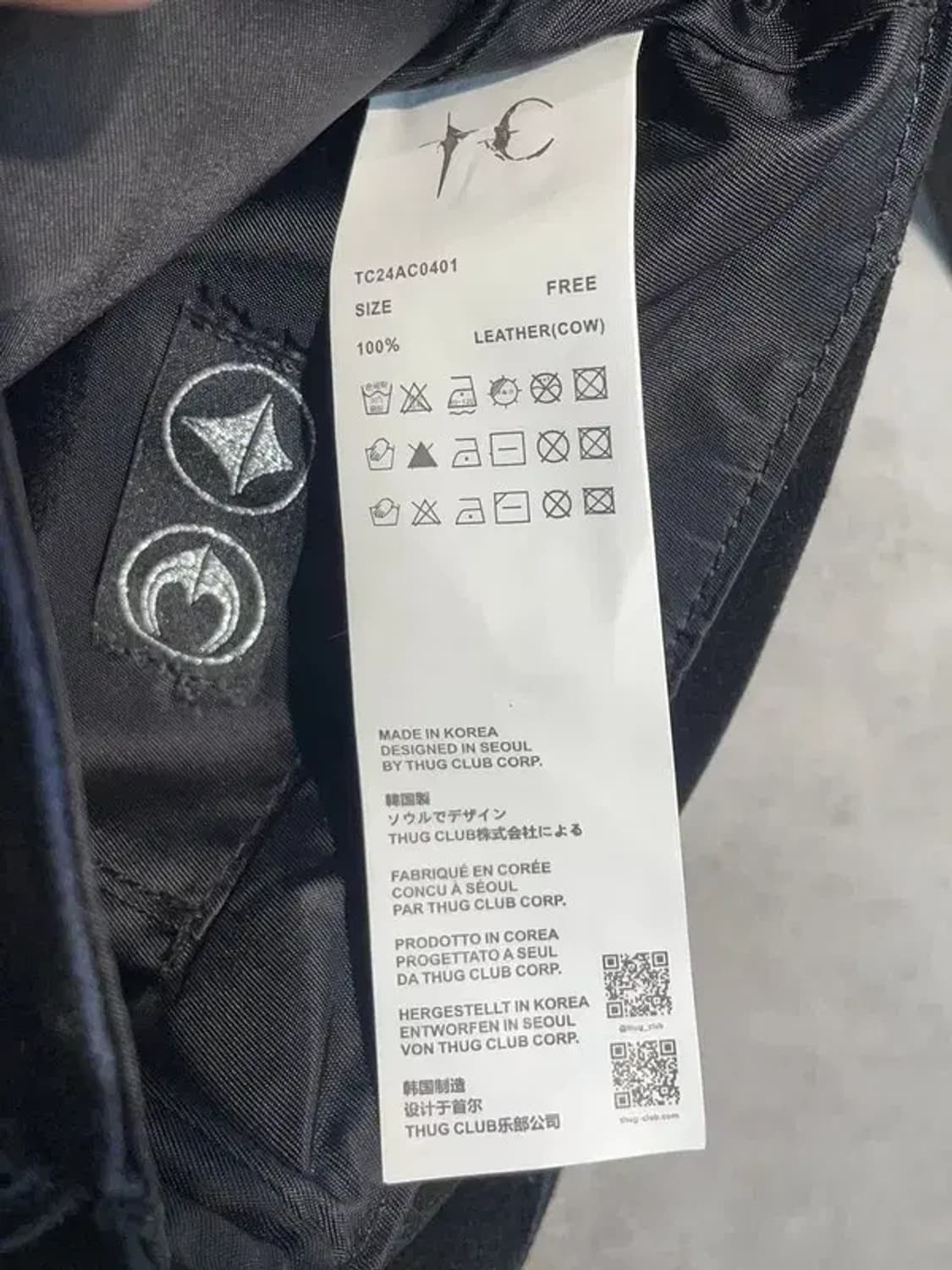 미사용 떠그클럽 카우보이 메신저 백 가방 새상품 블랙 상품이미지5