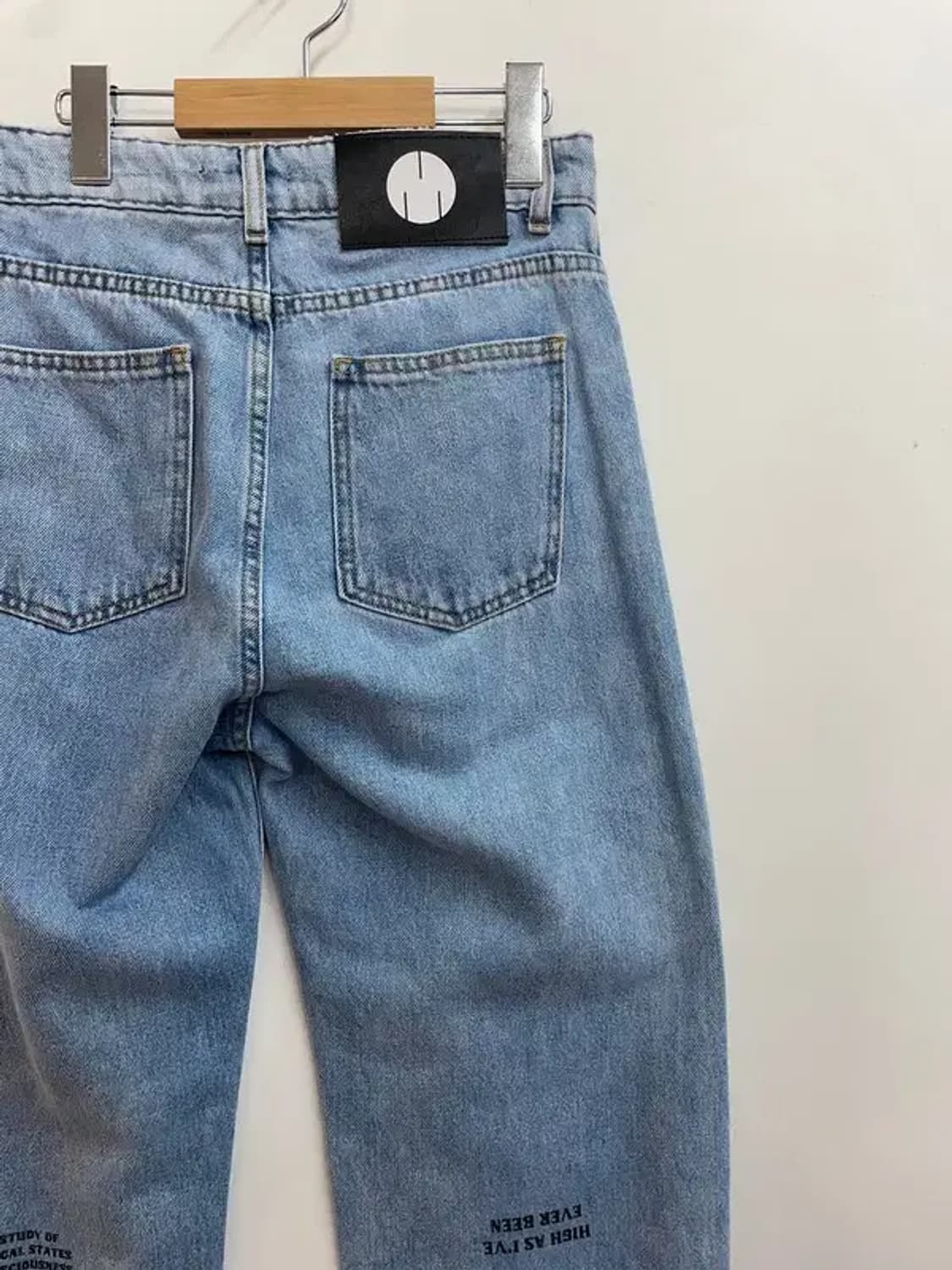 30 MSFTSrep 남성 로고 패치 스트레이트 진 중청 상품이미지10