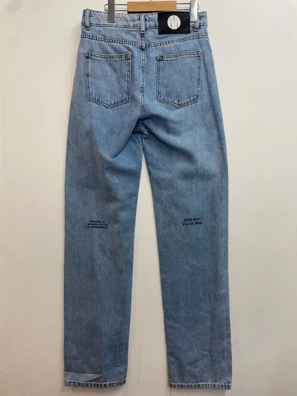 30 MSFTSrep 남성 로고 패치 스트레이트 진 중청 상품이미지8