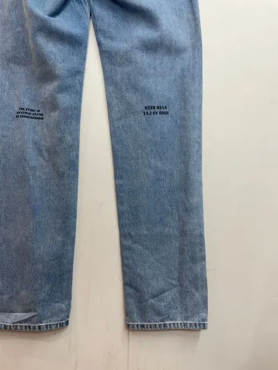 30 MSFTSrep 남성 로고 패치 스트레이트 진 중청 상품이미지9