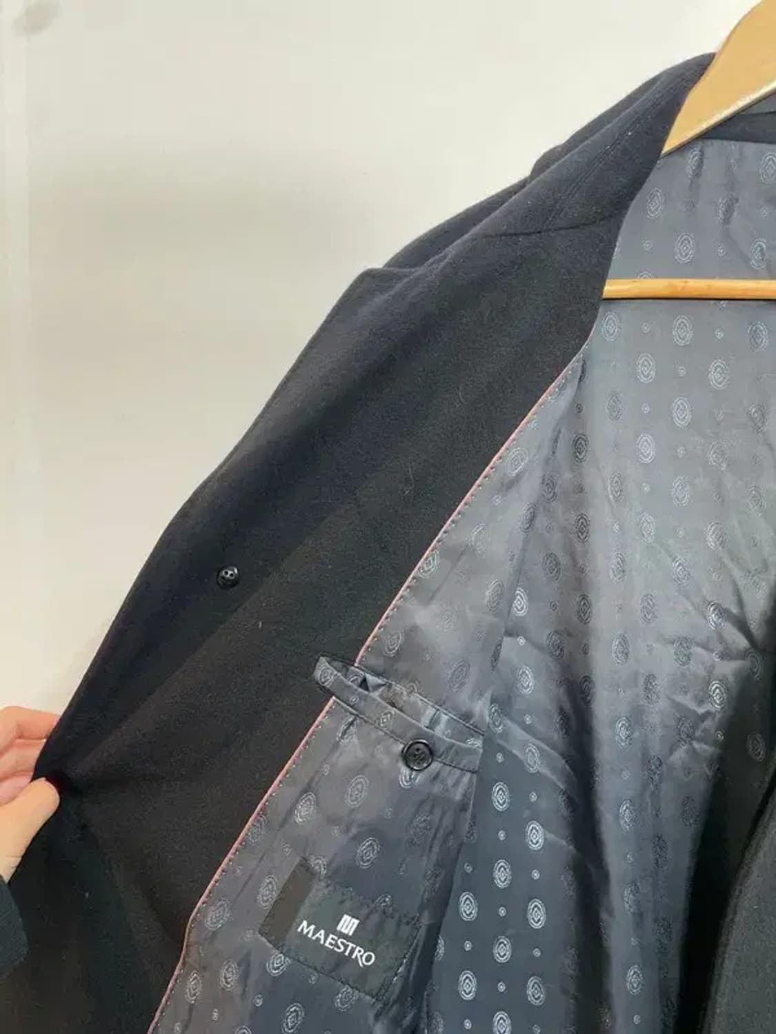 100 마에스트로 겨울 롱 코트 블랙 상품이미지6