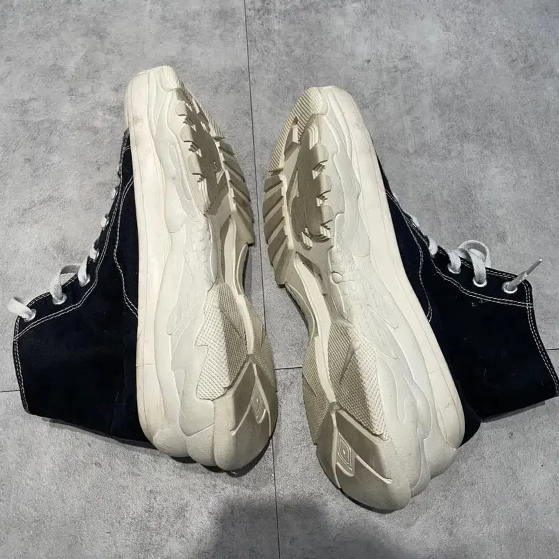 270 MLB 청키 하이 NY 블랙 캔버스 하이탑 스니커즈 상품이미지3