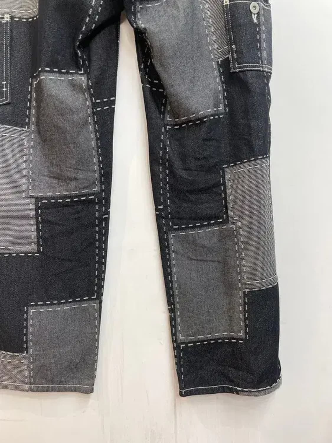 XL 4BLESS 컬렉션 스티치 패치워크 데님 팬츠 상품이미지8