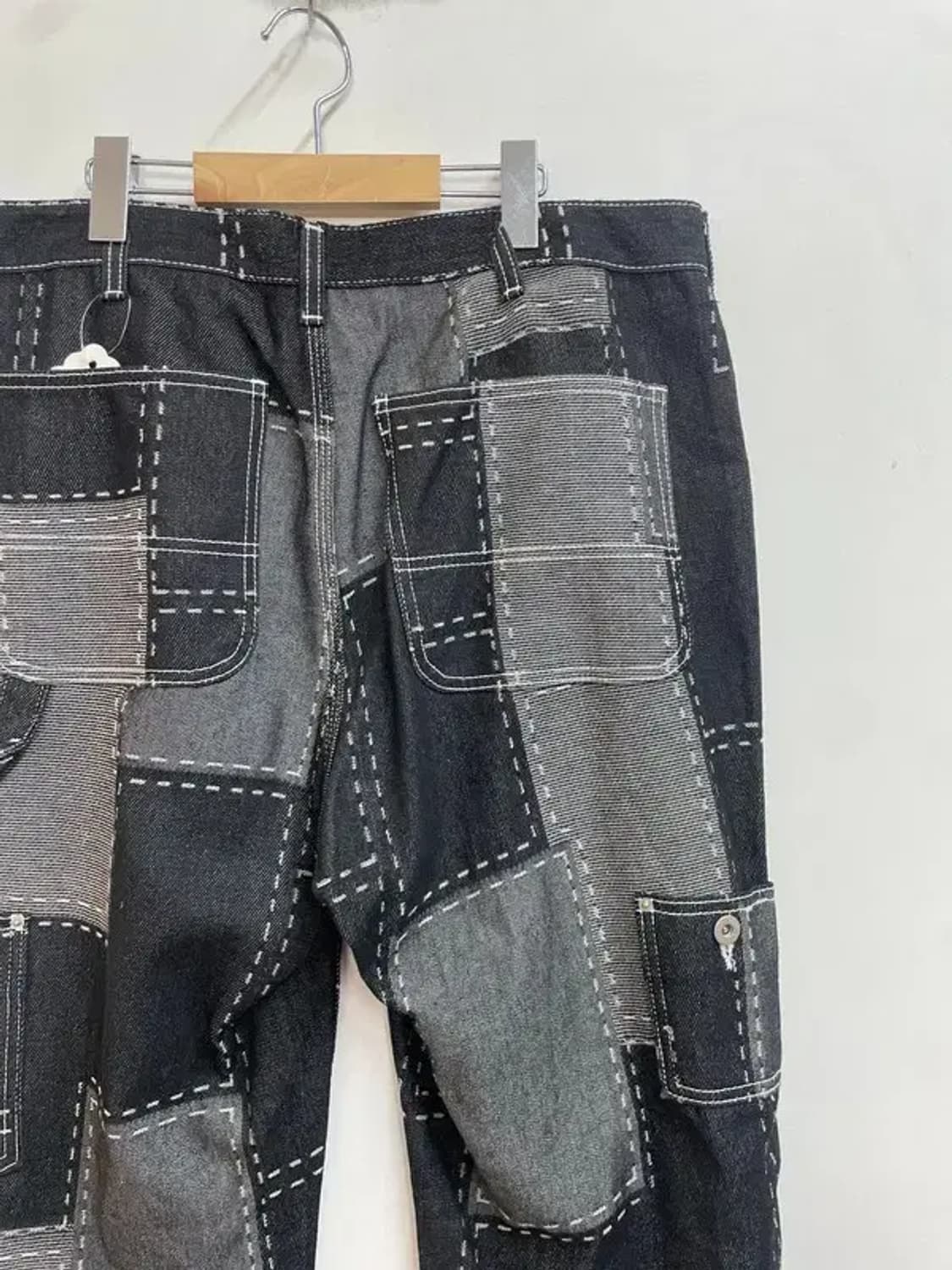 XL 4BLESS 컬렉션 스티치 패치워크 데님 팬츠 상품이미지9