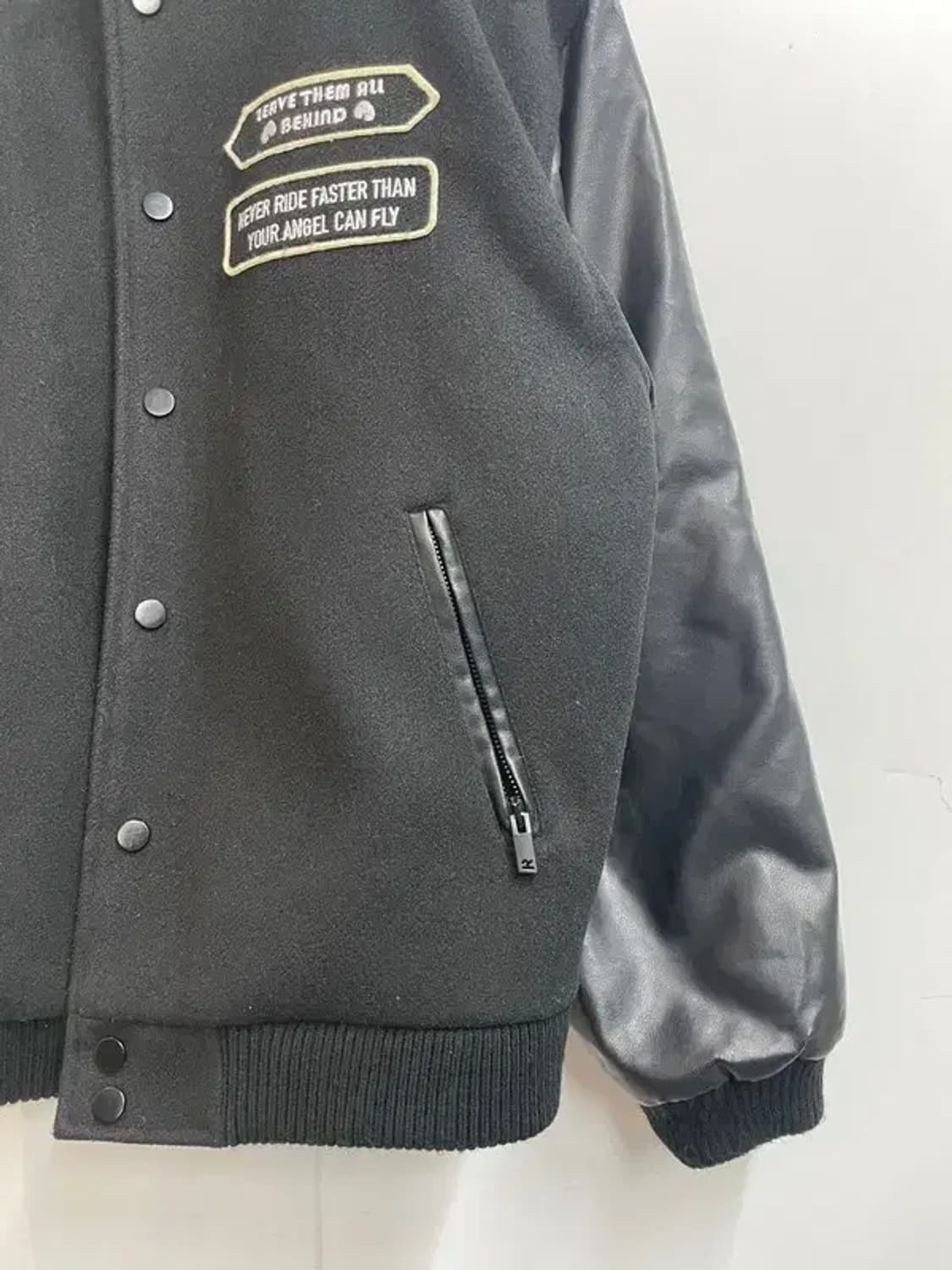 라지 리프레젠트 라지 오너스 클럽 바시티 자켓 블랙 상품이미지3