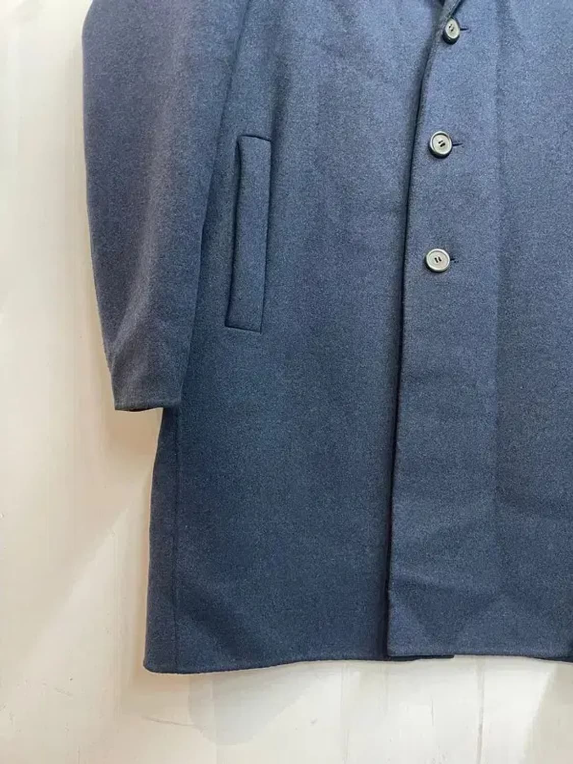 105 솔리드옴므 울 캐시미어 코트 블루 상품이미지3