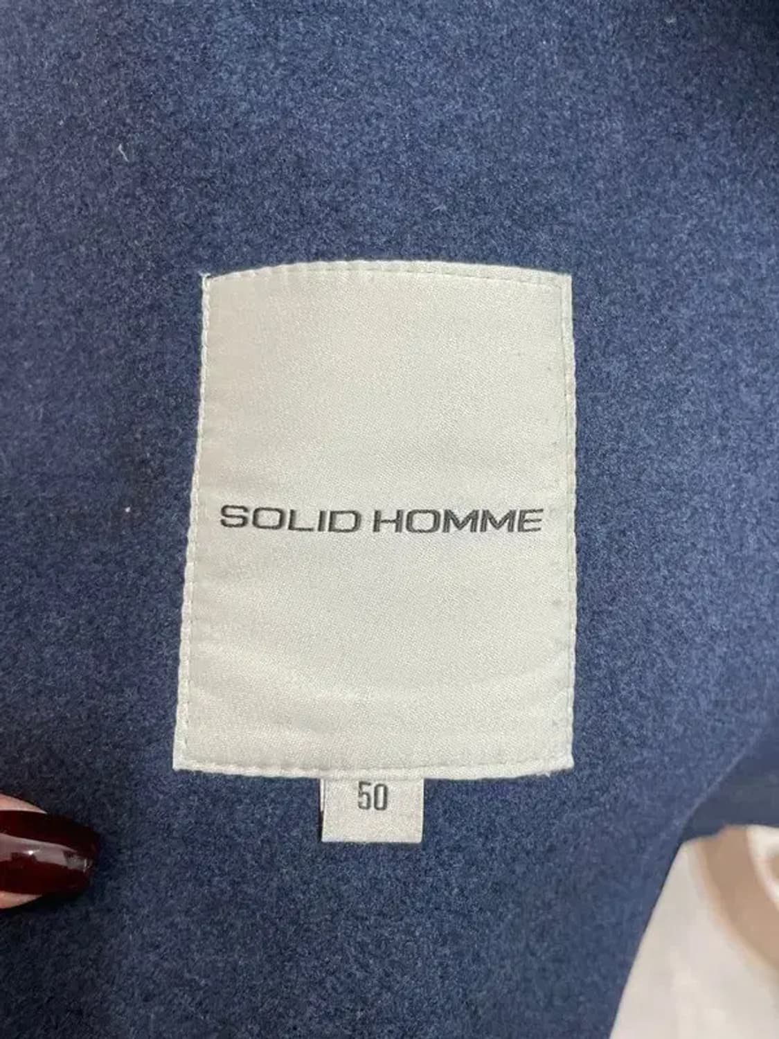 105 솔리드옴므 울 캐시미어 코트 블루 상품이미지6