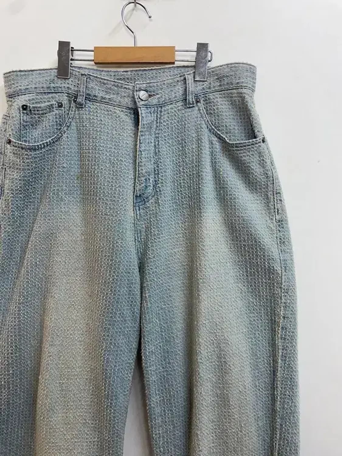 52 노이어 데미지 스트라이프 데님팬츠 상품이미지4