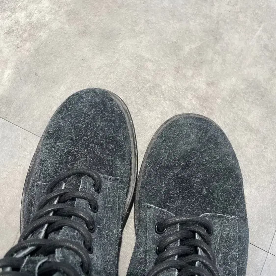 42 준지 블랙 비브람 솔 누벅 밀리터리 하이탑 부츠 새상품급 상품이미지2