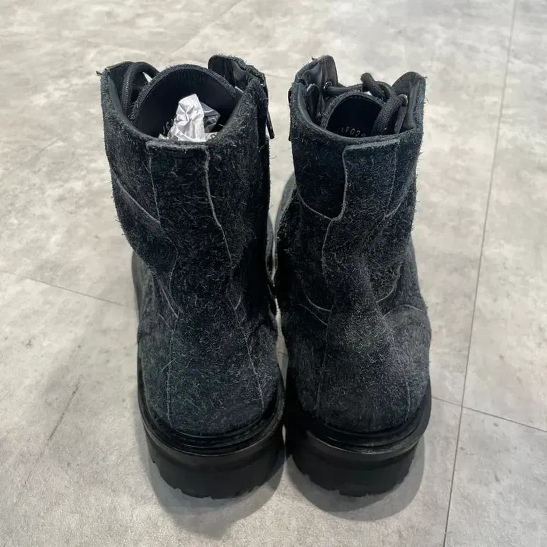 42 준지 블랙 비브람 솔 누벅 밀리터리 하이탑 부츠 새상품급 상품이미지8