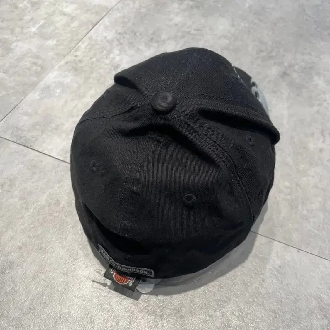 OS 할리데이비슨 플레임 볼캡 블랙 그레이 상품이미지2