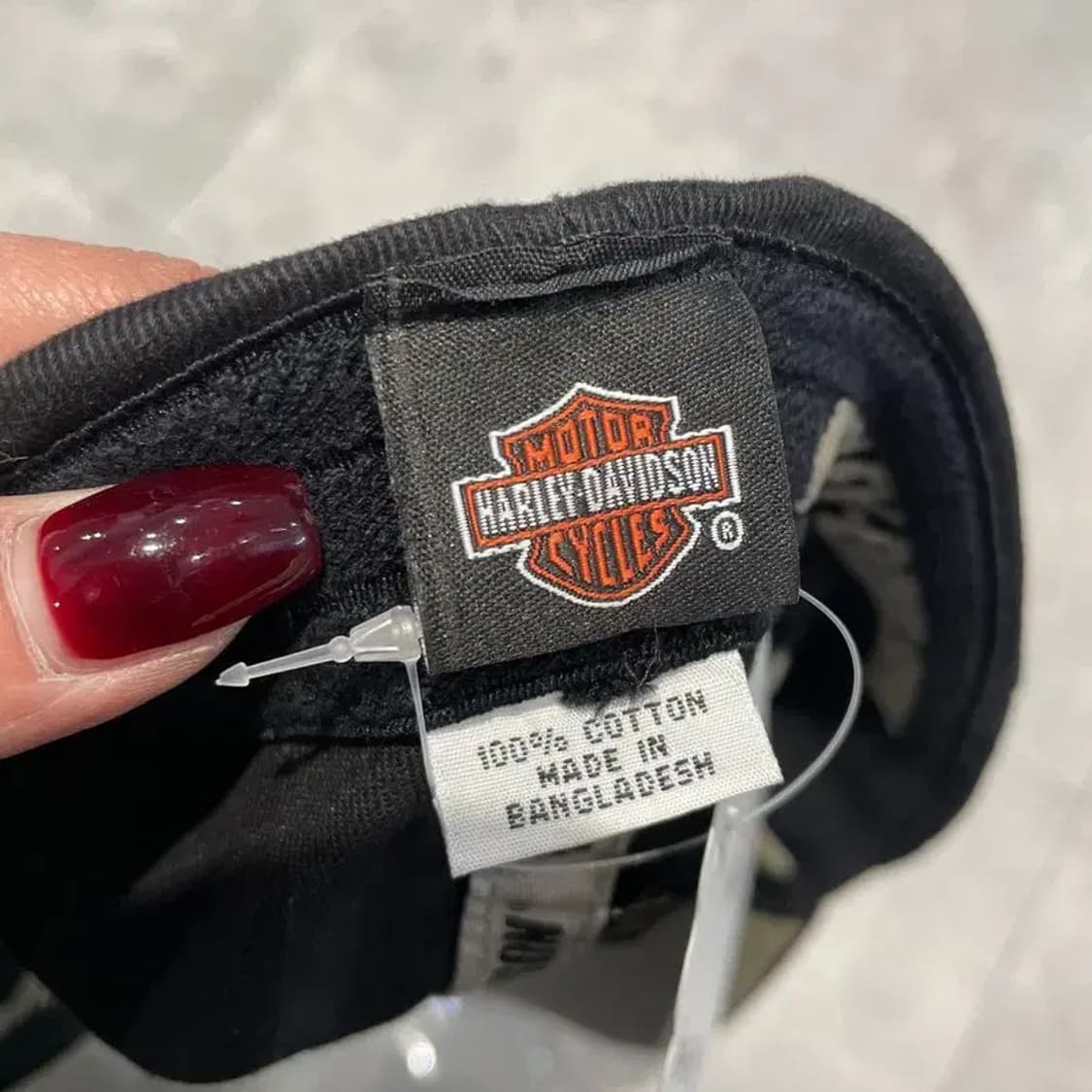 OS 할리데이비슨 플레임 볼캡 블랙 그레이 상품이미지6