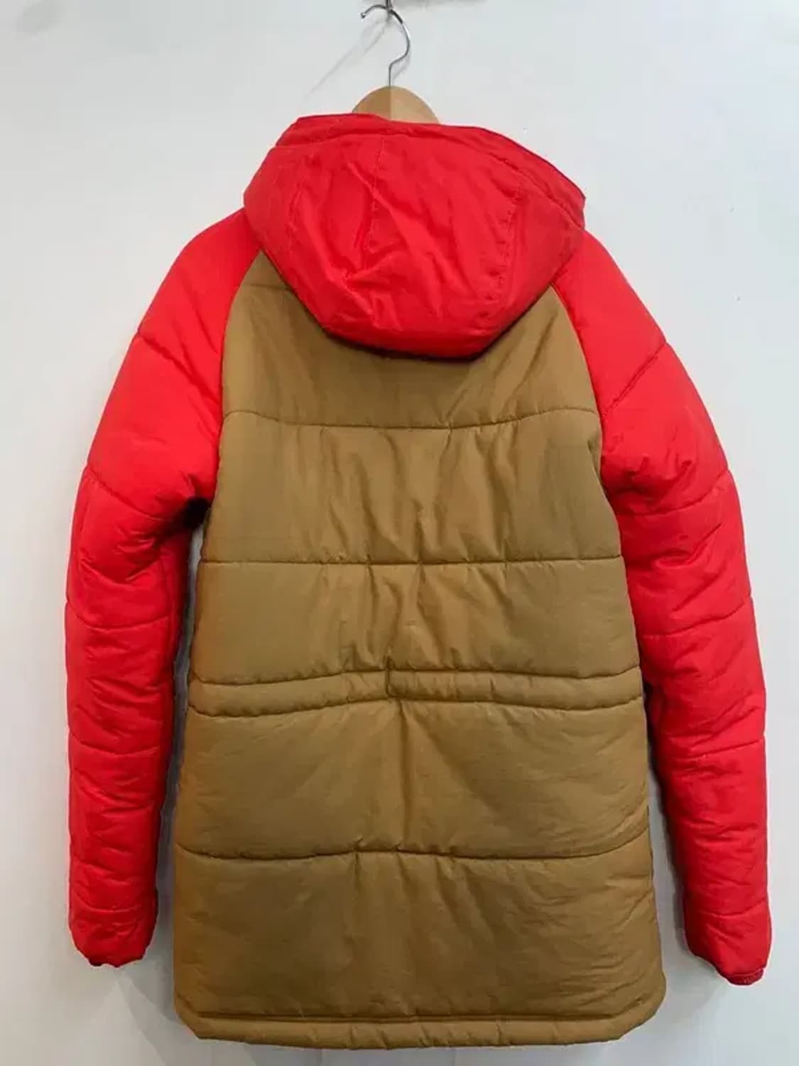 85 아디다스 컬러 블록 패딩 파카 브라운 올드스쿨 상품이미지8