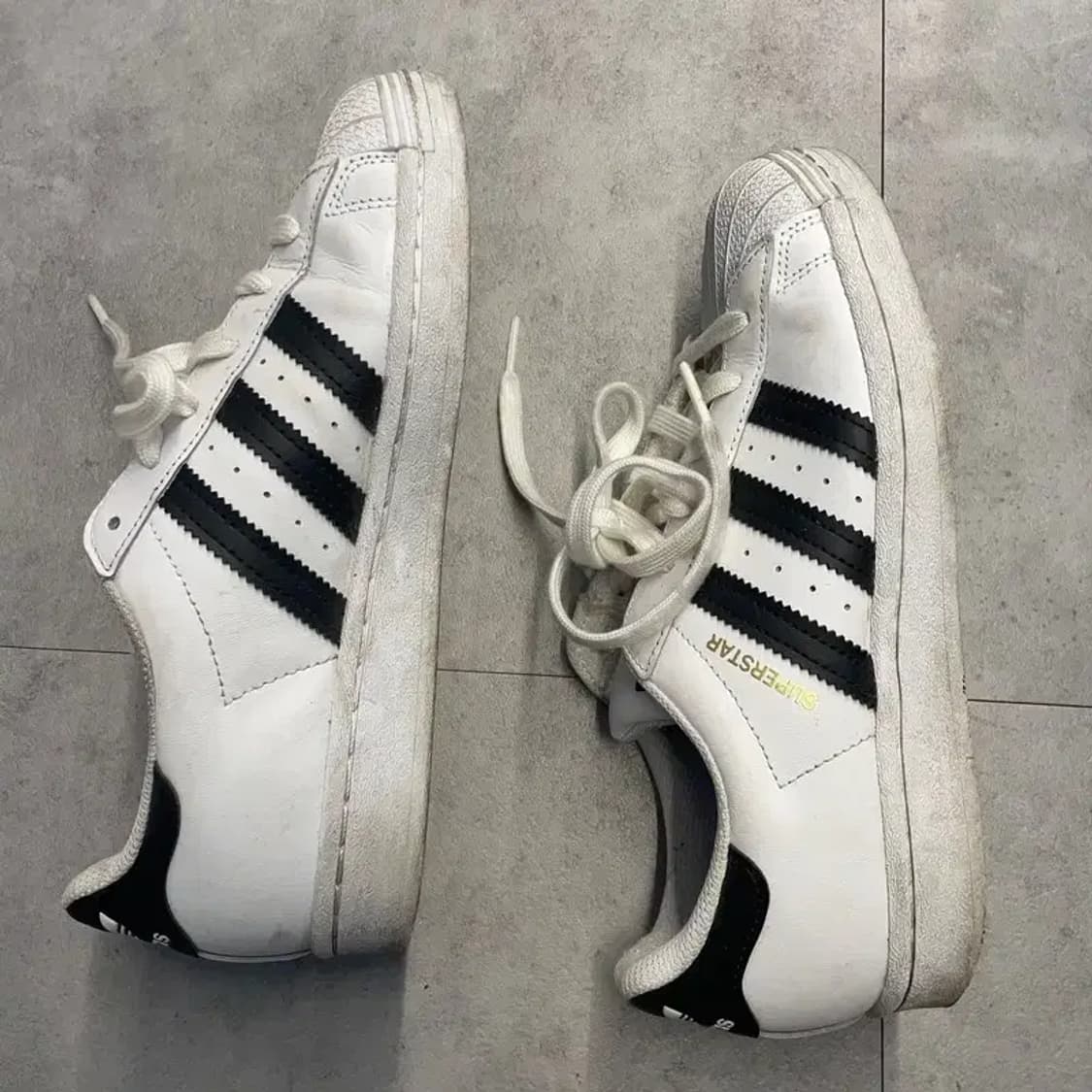 230 아디다스 슈퍼스타 스니커즈 화이트 상품이미지3
