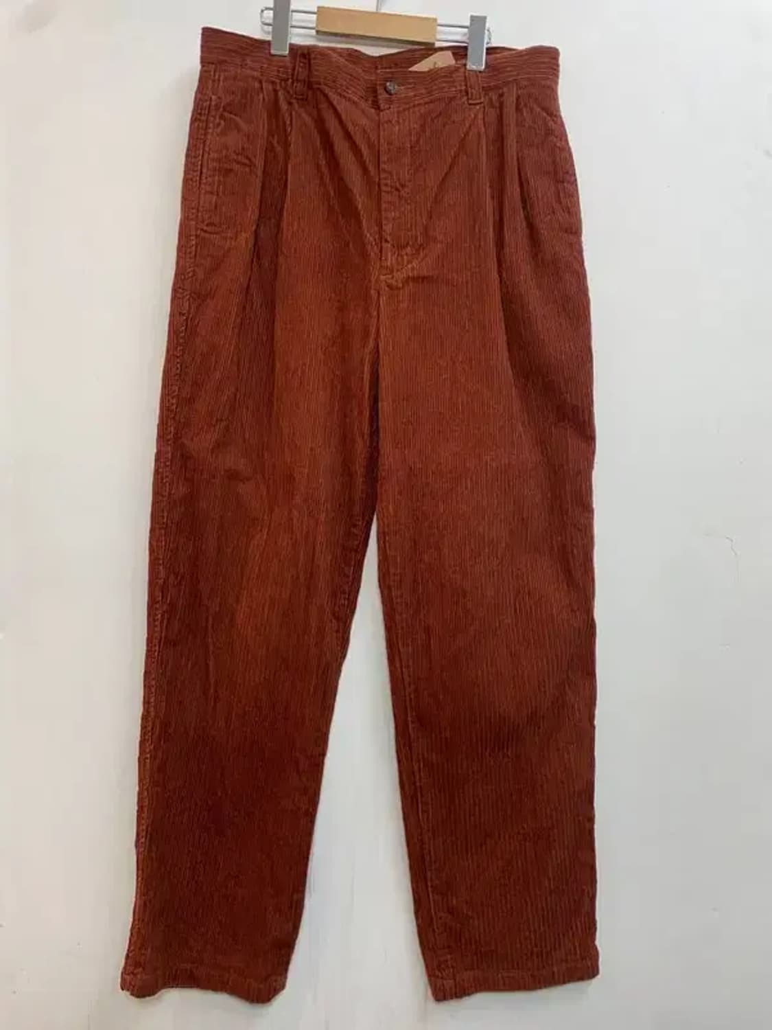 34인치 pm 코듀로이 와이드 팬츠 주황색 빈티지 상품이미지2