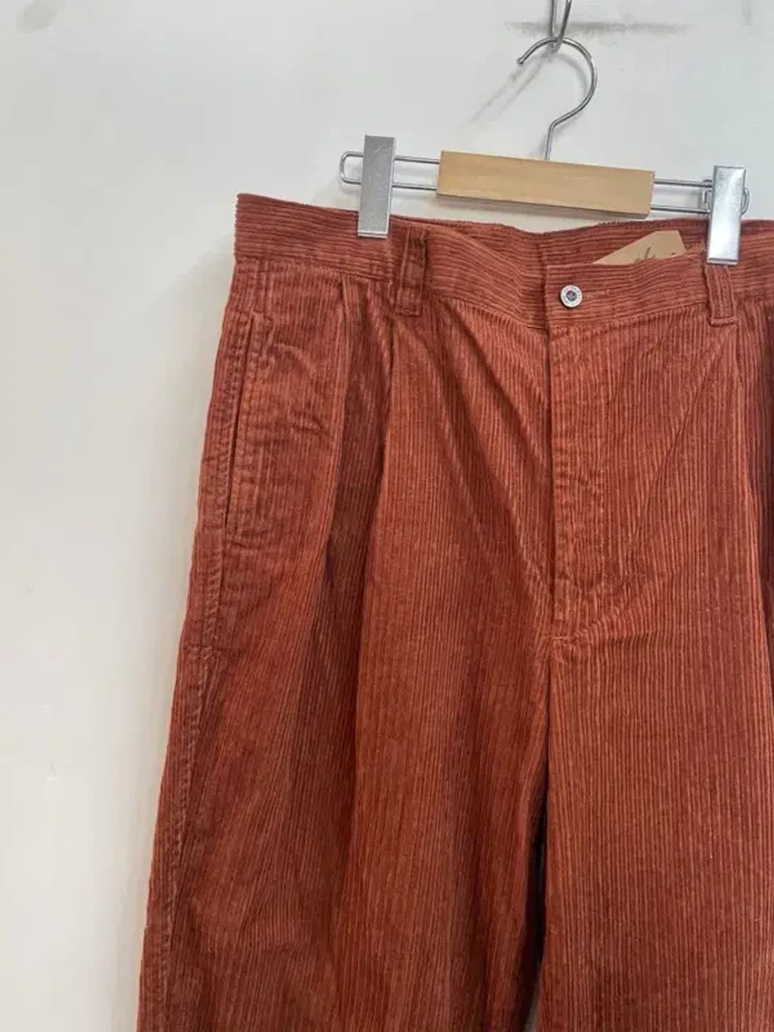 34인치 pm 코듀로이 와이드 팬츠 주황색 빈티지 상품이미지4