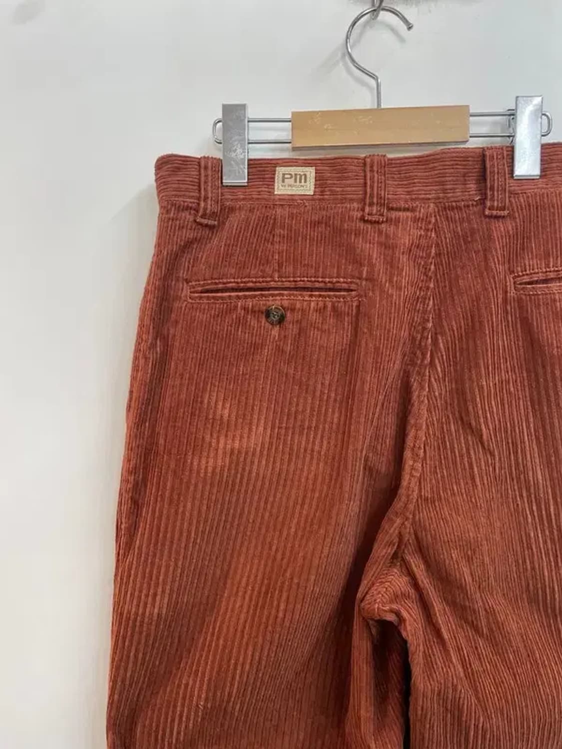 34인치 pm 코듀로이 와이드 팬츠 주황색 빈티지 상품이미지9