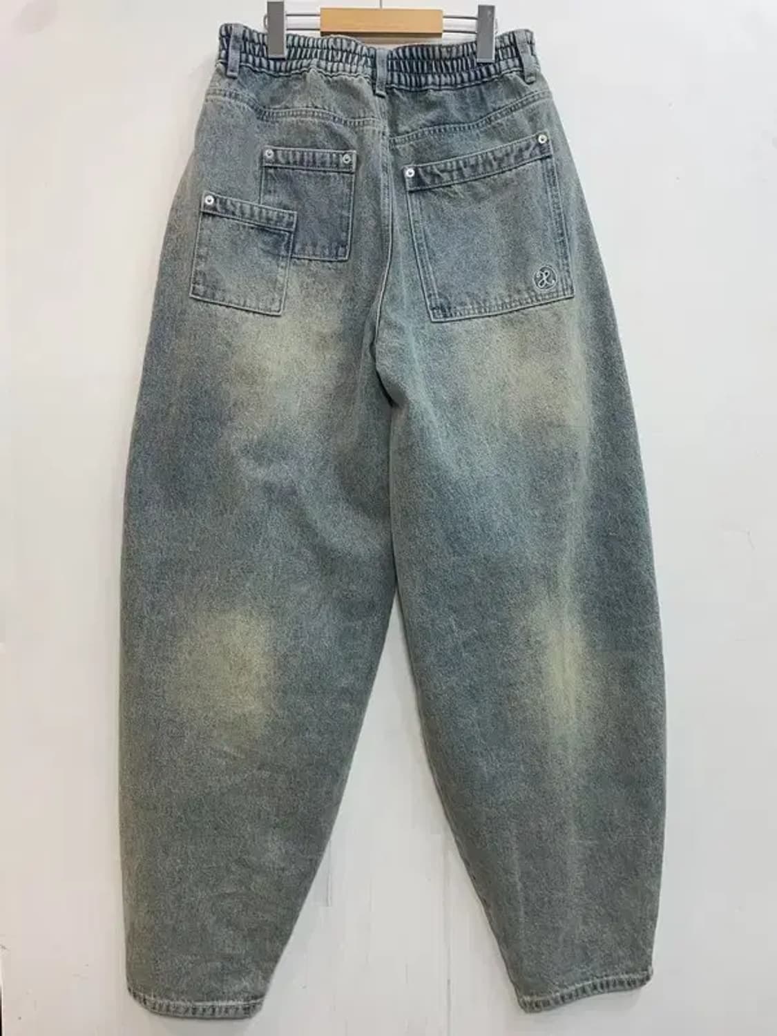 스몰 엑스톤즈 XTONZ 빅 와이드 벌룬 데님 팬츠 블루 상품이미지7