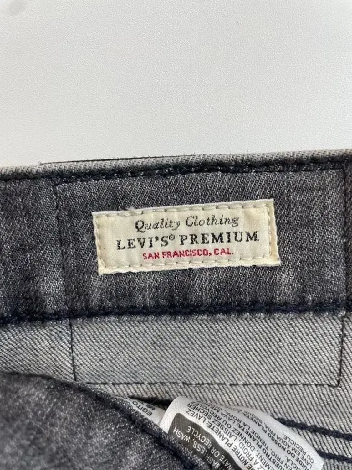 30 새상품 리바이스 프리미엄 워싱 데님 팬츠 블랙 상품이미지5