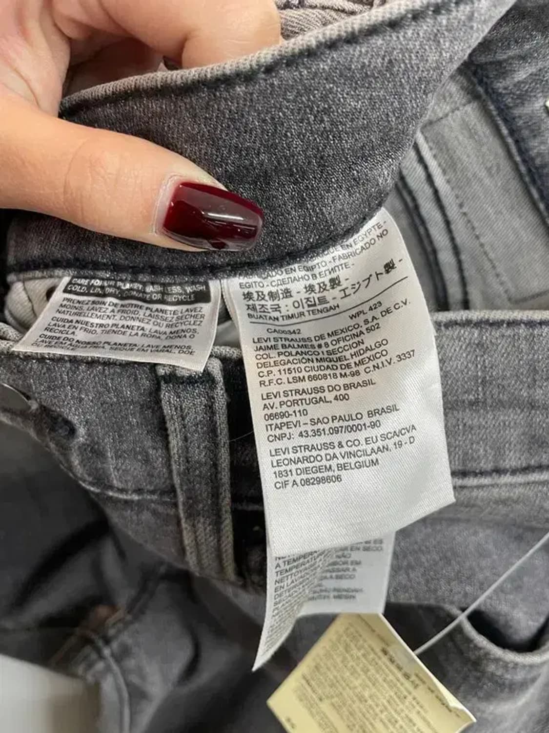 30 새상품 리바이스 프리미엄 워싱 데님 팬츠 블랙 상품이미지6