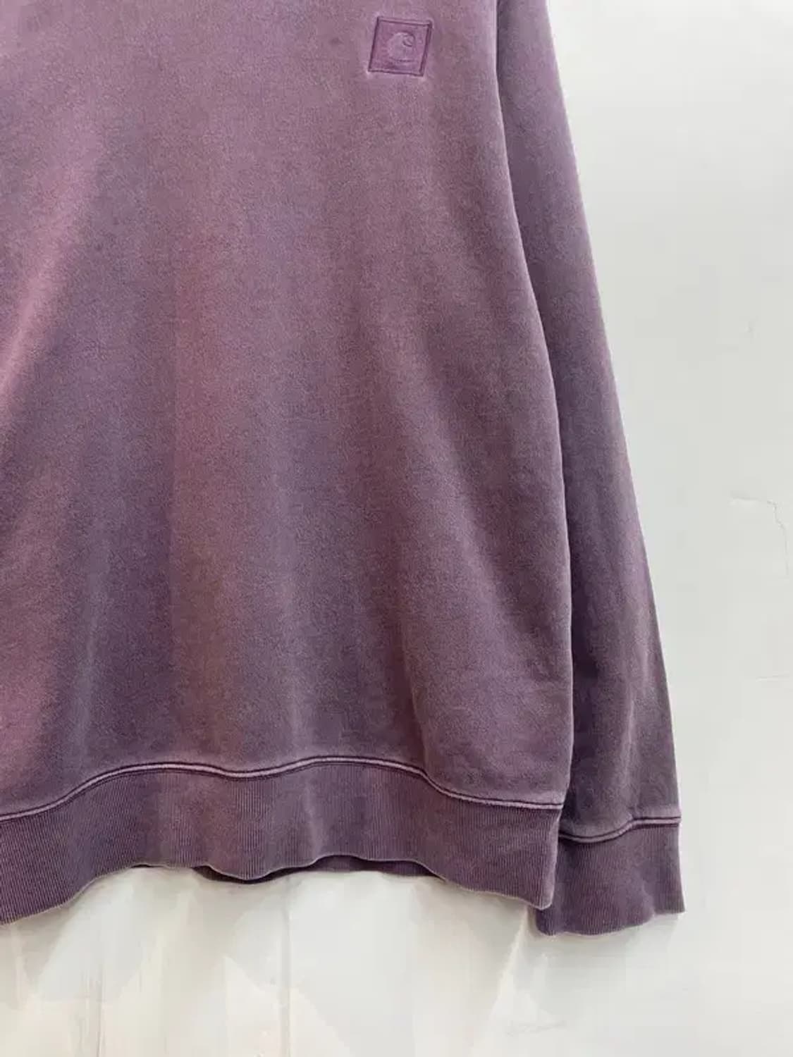 라지 칼하트 퍼플 오버핏 맨투맨 티셔츠 상품이미지3