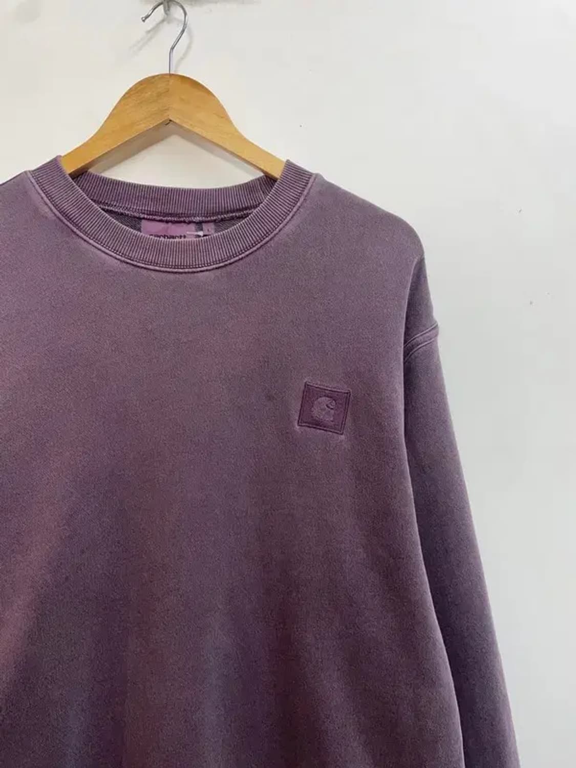 라지 칼하트 퍼플 오버핏 맨투맨 티셔츠 상품이미지4