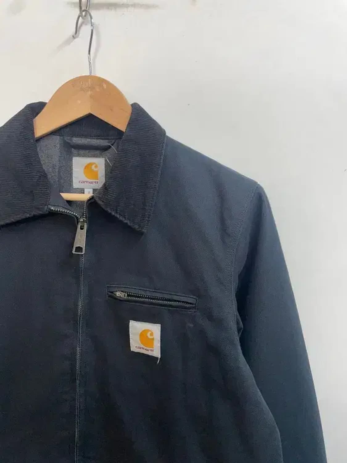 스몰 칼하트 올드스쿨 디트로이트 자켓 블랙 빈티지 상품이미지4