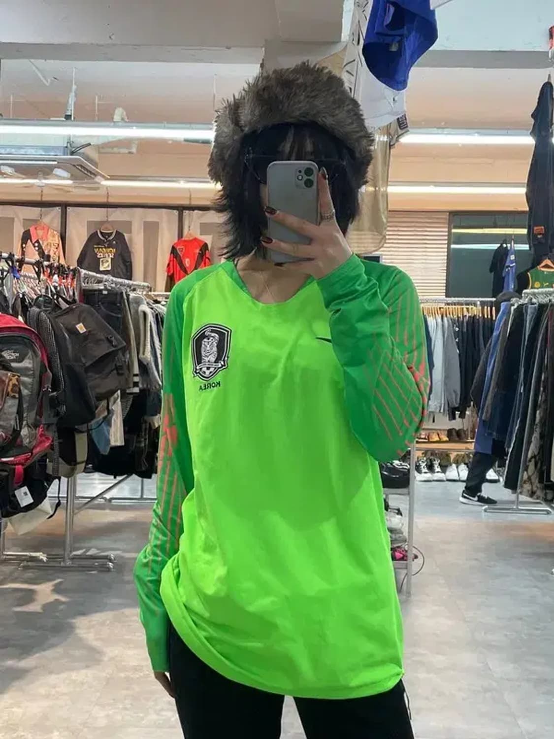 XL 나이키 국대 골키퍼 긴팔 유니폼 축구 블록코어룩 상품이미지1