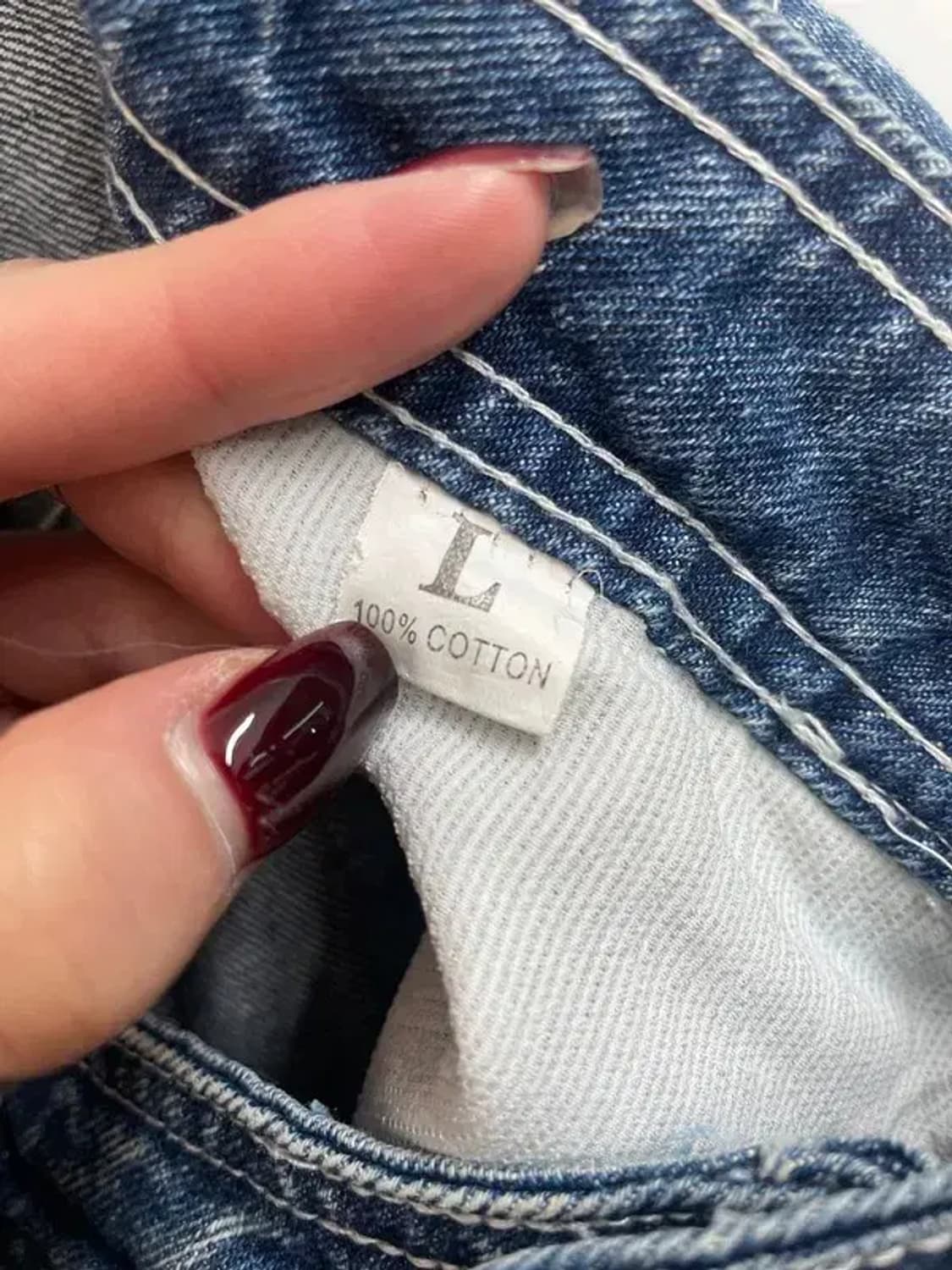 라지 여자 빈티지 워싱 하이웨스트 머메이드 데님 스커트 상품이미지6