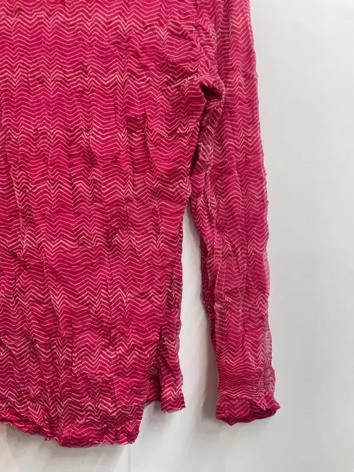 프리 여자 메쉬 터틀넥 긴팔 티셔츠 핑크 상품이미지3