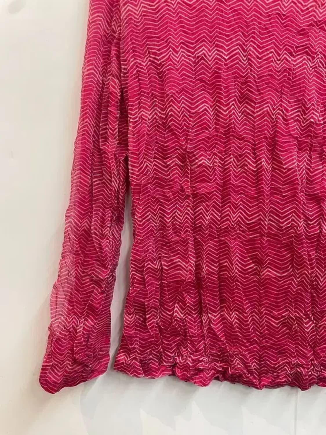 프리 여자 메쉬 터틀넥 긴팔 티셔츠 핑크 상품이미지8