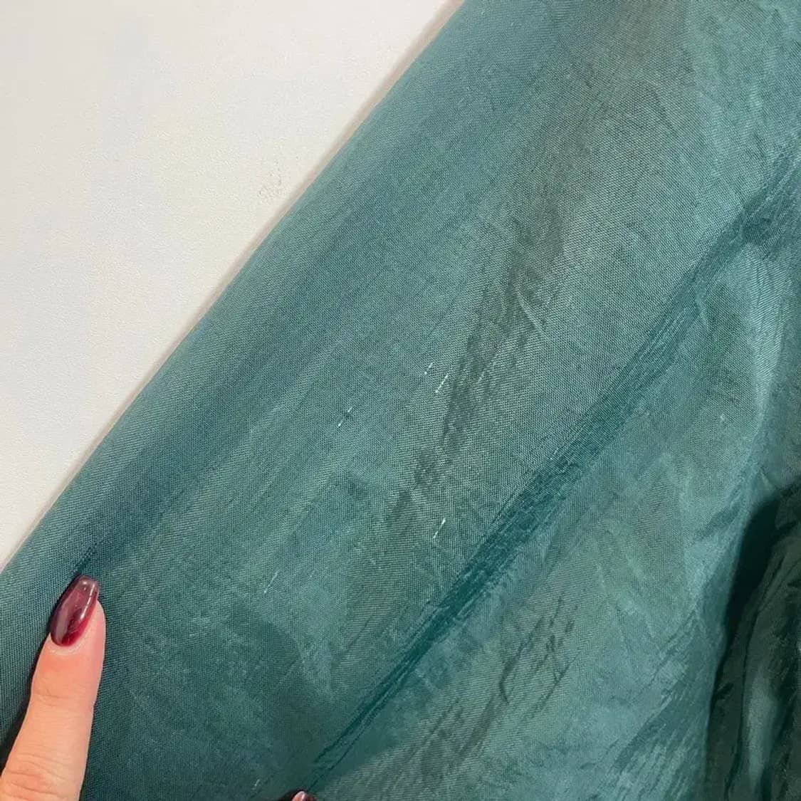 미디움 빈티지 나이키 올드스쿨 90s 배색 바람막이 재킷 그린 상품이미지5