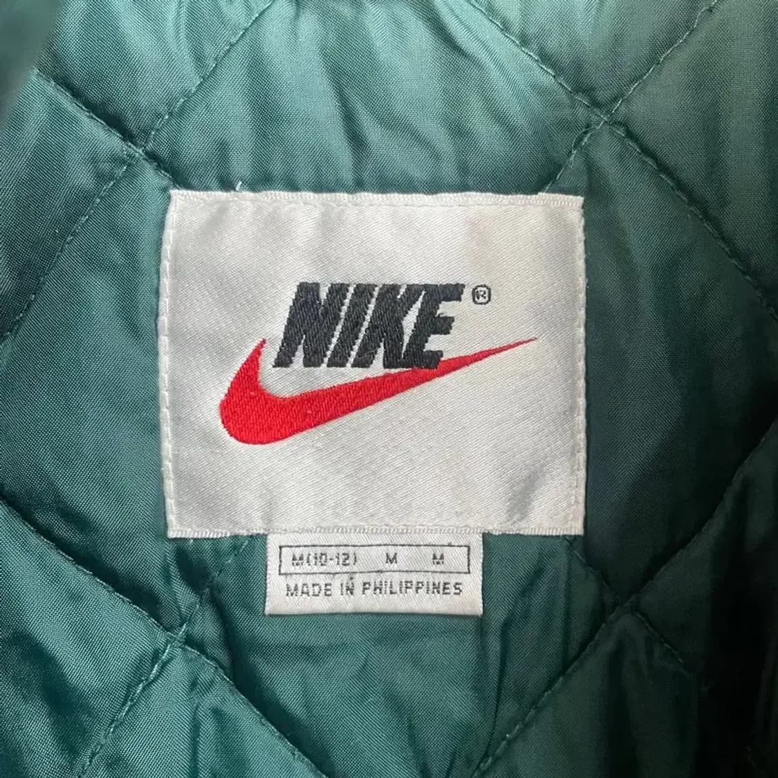 미디움 빈티지 나이키 올드스쿨 90s 배색 바람막이 재킷 그린 상품이미지7