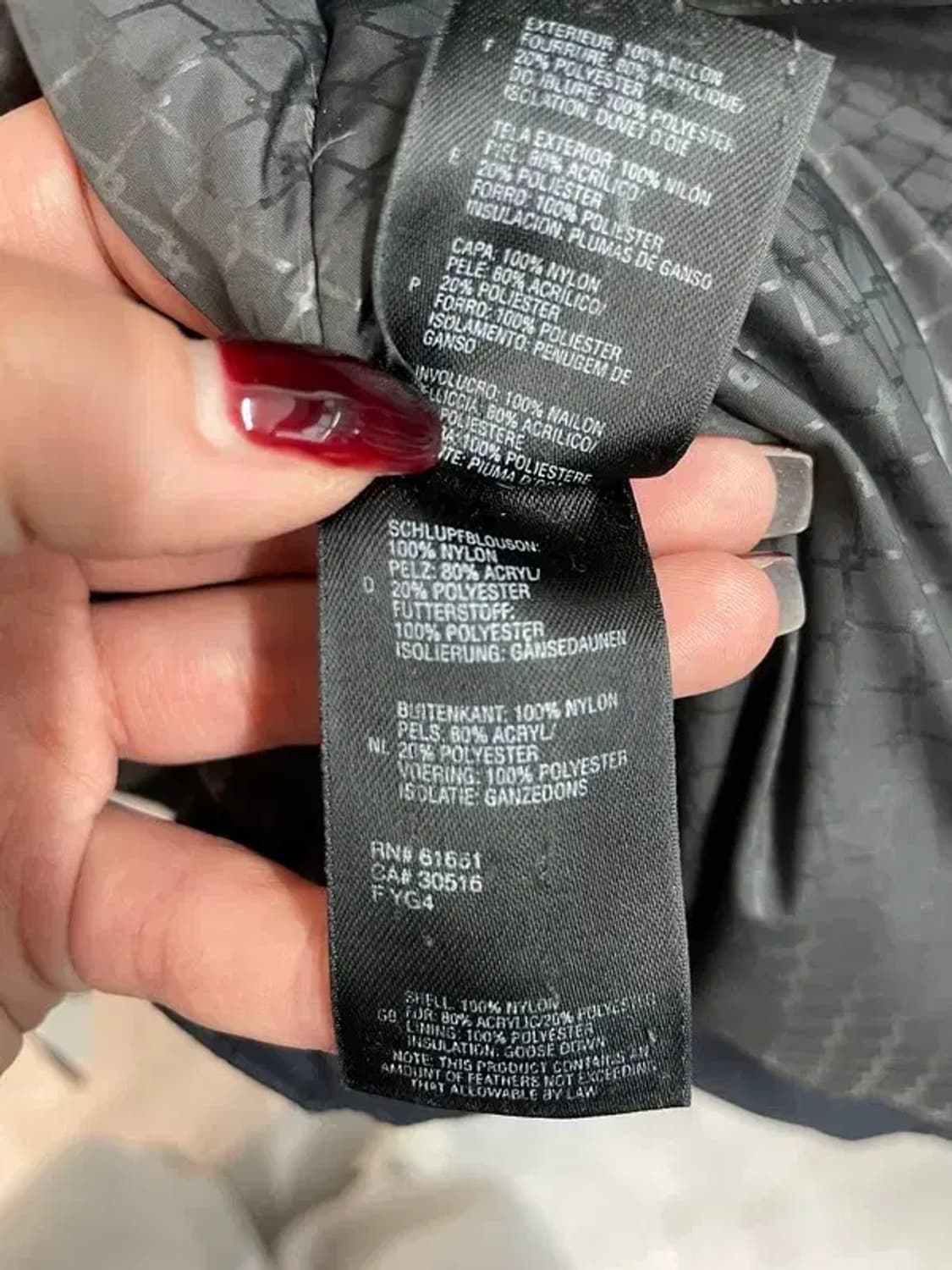 스몰 노스페이스 블랙 구스다운 패딩 점퍼 블랙 상품이미지8