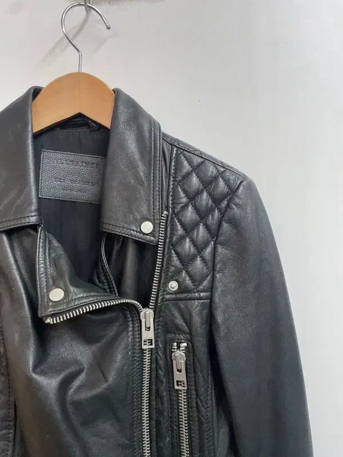 올세인츠 바이커 자켓 xs 램스킨 레더자켓 상품이미지4