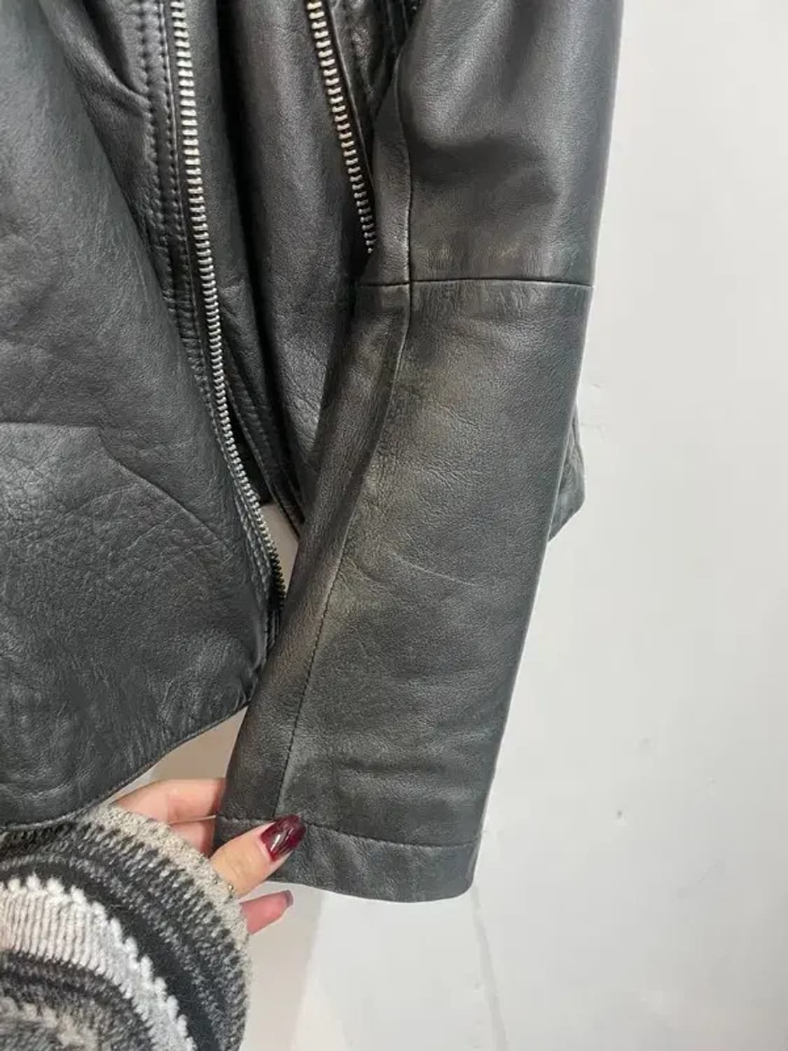 올세인츠 바이커 자켓 xs 램스킨 레더자켓 상품이미지7