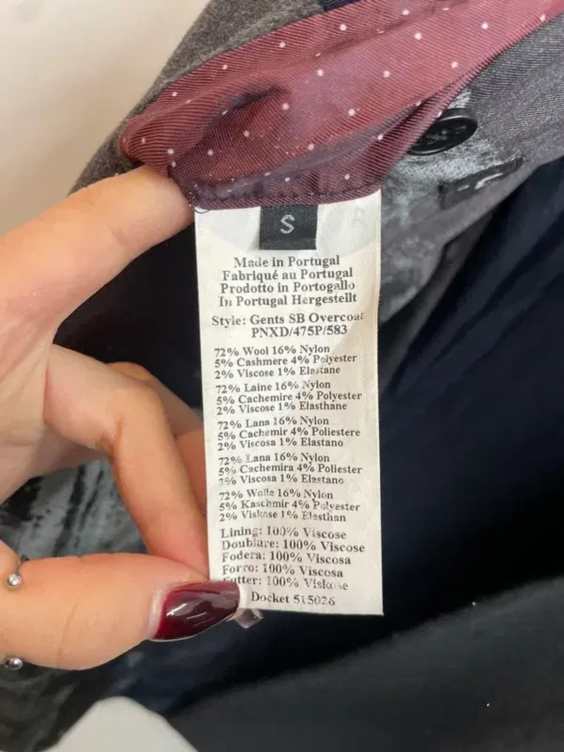 스몰 폴스미스 오버핏 올드스쿨 롱코트 상품이미지7