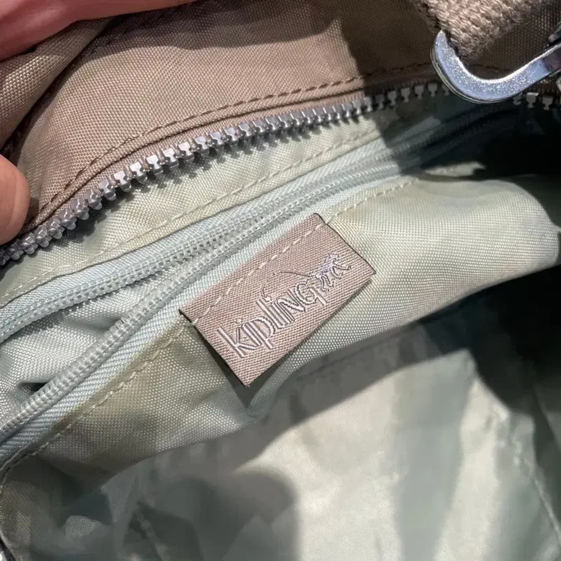 키플링 모카브라운 쿠키패치 고릴라키링 우븐 토트백 숄더백 가방 상품이미지5