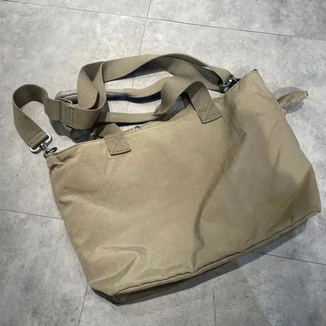 키플링 모카브라운 쿠키패치 고릴라키링 우븐 토트백 숄더백 가방 상품이미지9